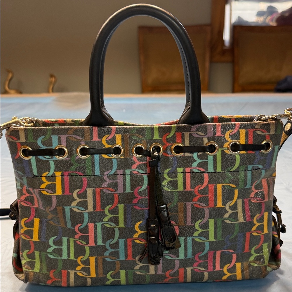 Dooney & Bourke Multicolor Logo Satchel